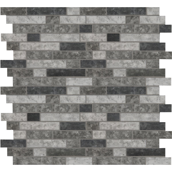 MSI Urban Tapestry Interlocking Random Sized Glass Mosaic Tile Wayfair